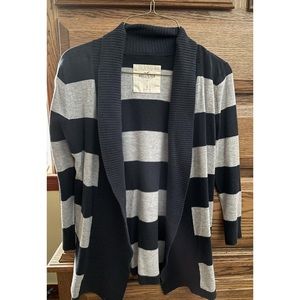 • Striped Hollister Sweater Cardigan •